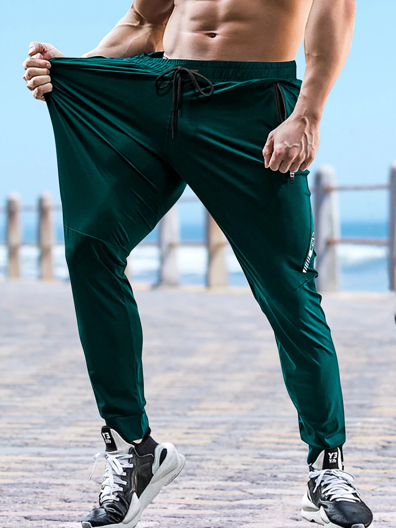 Men's Gym Pants Track Pants Summer Men Clothing Men Fashion Brand Casual Tracksuit for Mens Quick-drying Pants Sweatpants Jogger