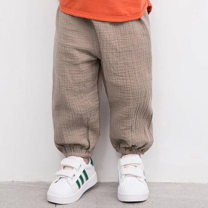 Toddler Kids Pants Autumn Baby Girl Boy Cotton Harem Pants Loose Trousers Toddler Casual Baggy Bottoms Sweatpants Baby Boy Pants