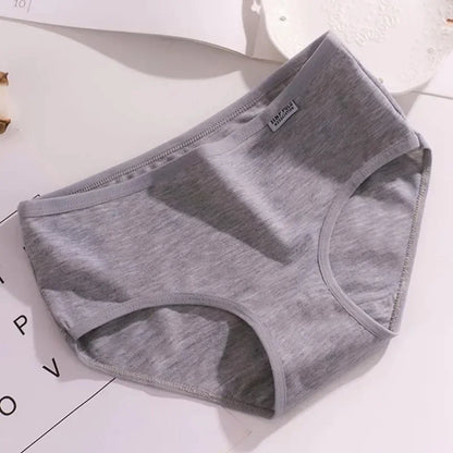 10Pcs/Lot Teens Teenage Panties Kids Underwear Children Cotton Kids Girls Solid Color Puberty 10-16years