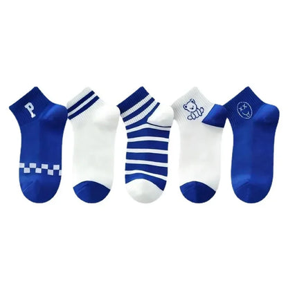 Baby Sports Socks for Kids Girls Boy Cotton Stripe Cartoon Animals Spring Autumn Toddler Knitted Athletic Socks Newborn 5-8Y