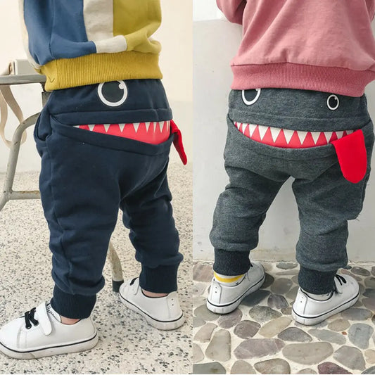 0-3 Years Casual Baby Children Pants Toddler Boys Girls Cute Cartoon Trousers Costumes Long Cotton Infant Cartoon Panty Clothes