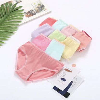 24pcs/Lot Cotton Girls Briefs Children's Underwear Triangle  Panties Kids Underpants 2-12Years