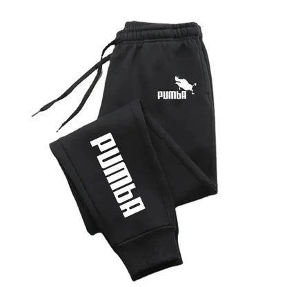 Pumba Print Mens Pants Autumn/Winter New Men's Clothing Trousers Sport Jogging Fitness Run Harajuku Streetwear