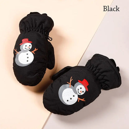 Baby Kids Gloves Winter Warm Thick Windproof Cartoon Rabbit Full Finger Mittens For Children Toddler Boys Girls 0-5 Years