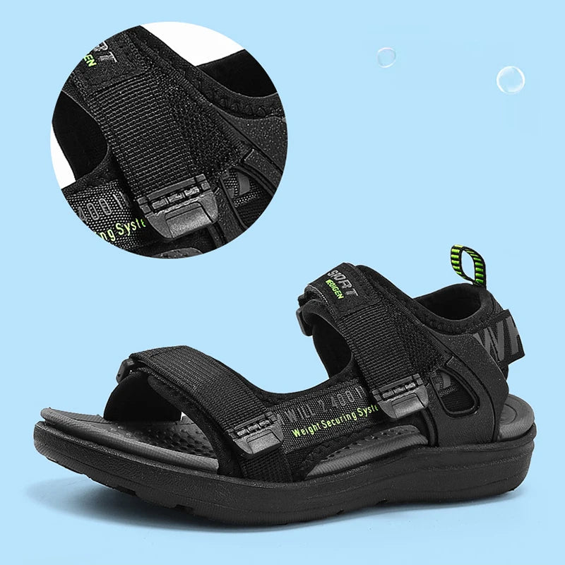 Summer Children Sandals Sneakers Boys Girls Outdoor Beach Shoes Kids Non-Slip Footwear Sports Running Sandals Comfortable Soft