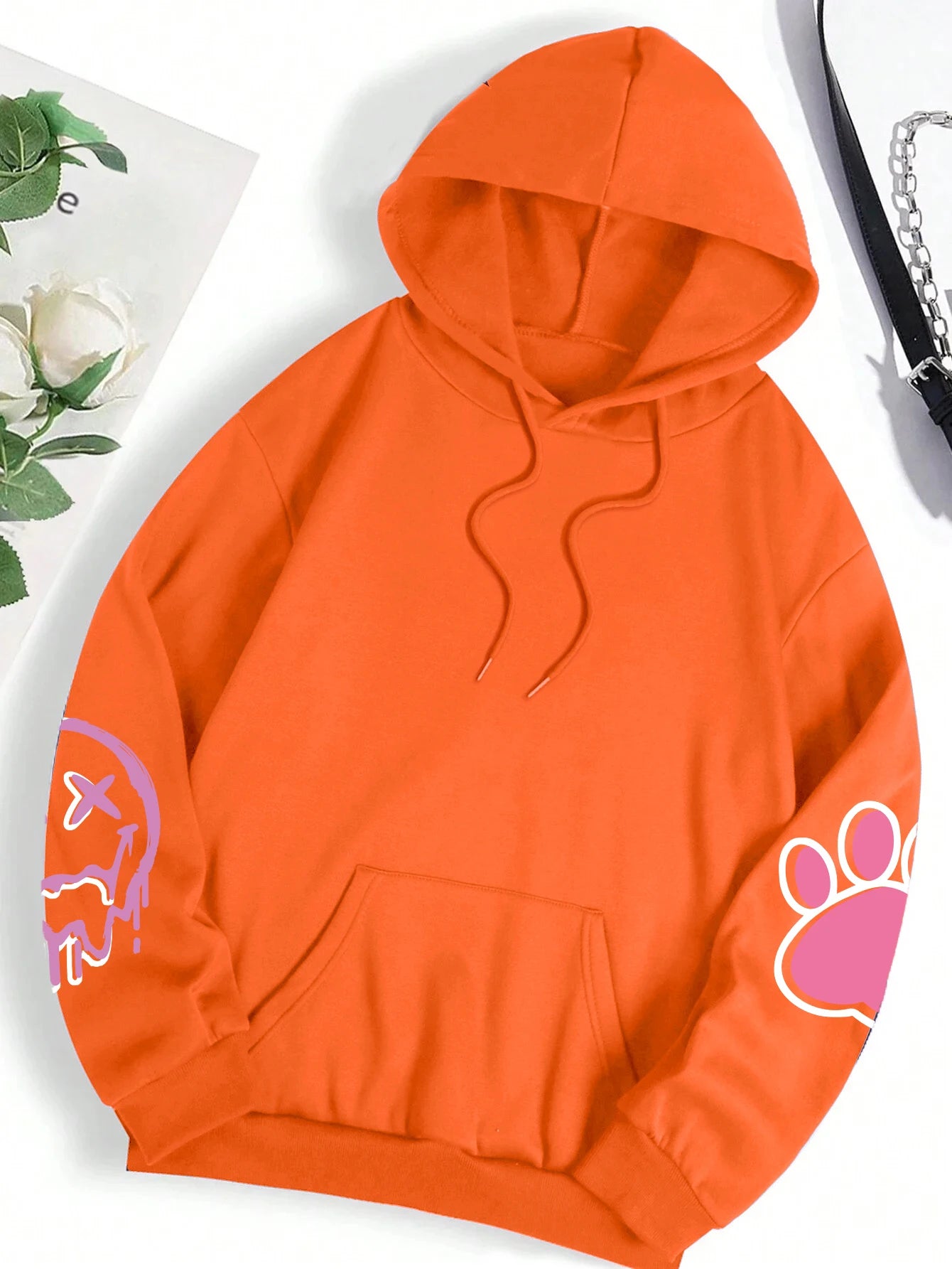 Hip Hop Street Casual Printed Female Hoodies Fashion Hoodie Oversize Loose New Sweatshirts Autumn Warm Fleece Clothing