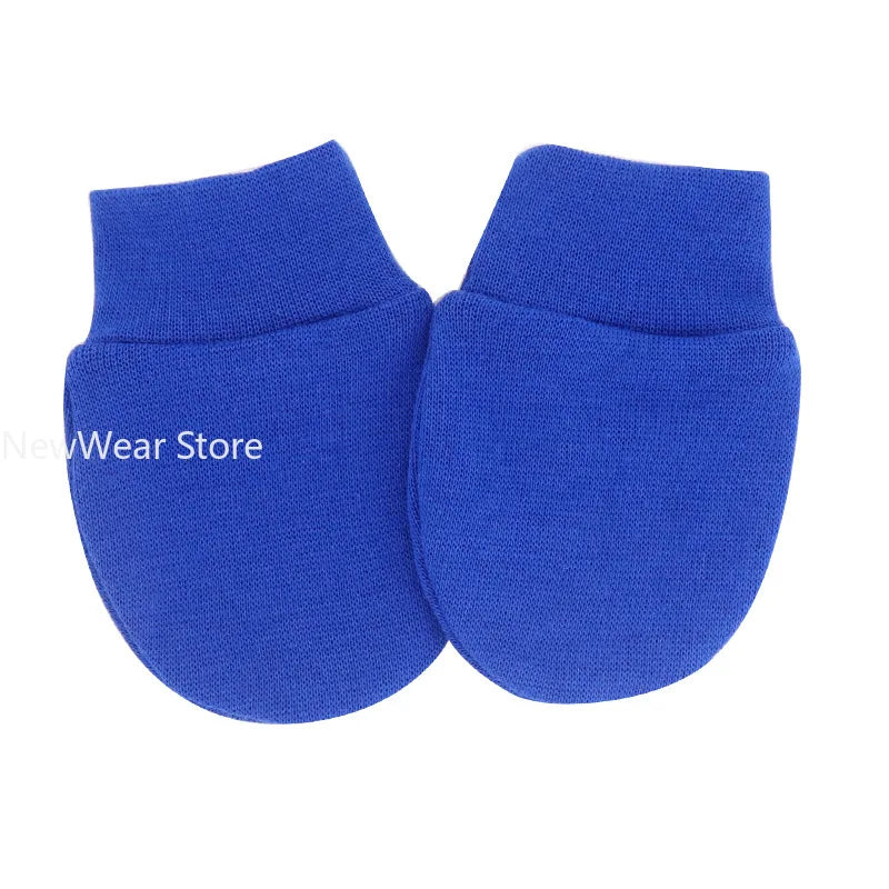 2PCS Baby Anti Scratching Soft Cotton Gloves Newborn Protection Face Scratch Anti-Grab Mittens Kids Infant Handguard Supplies