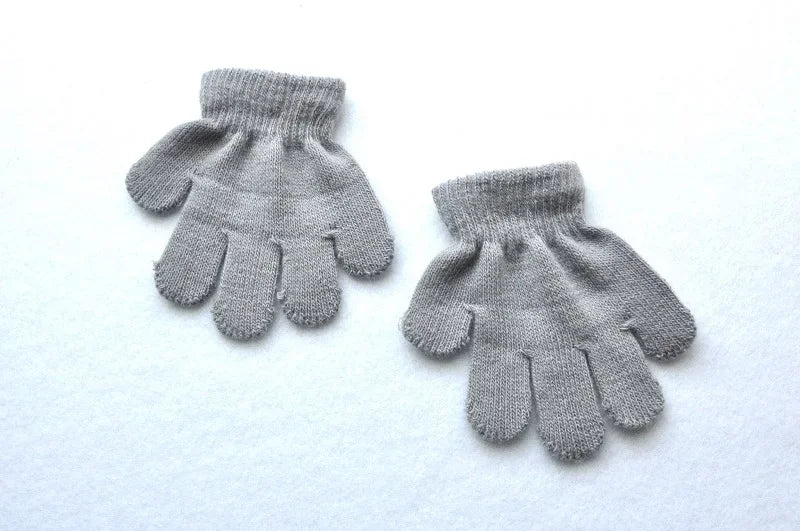 1-3years Children Winter Warm Gloves Baby Girls Baby Boys Toddler Knitted Acrylic Gloves KF198