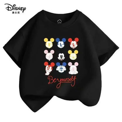 Minnie Mouse Children Cotton T-shirt Boys Girls T Shirt Summer 3-14 Years Toddler Clothing Kids Kawaii Cartoon Tops Tees Summer