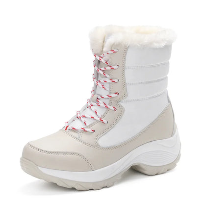 Snow Women Boots Casual Ladies Shoes Platform Women Shoes Flat Keep Warm Boots Ladies Fur Fashion Winter Boots Botas Mujer